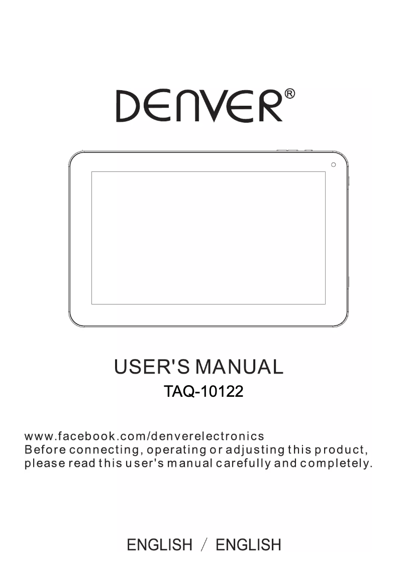 Imagen de la primera página del manual del dispositivo TAQ-10122