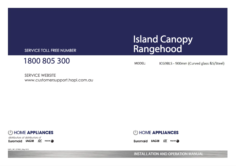 Página 1 del manual Manual de usuario Baumatic ICG9BLS