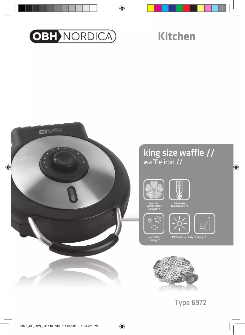 Imagen de la primera página del manual del dispositivo King Size 6972