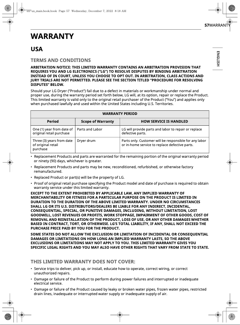 Imagen de la primera página del manual del dispositivo DLGX6501B
