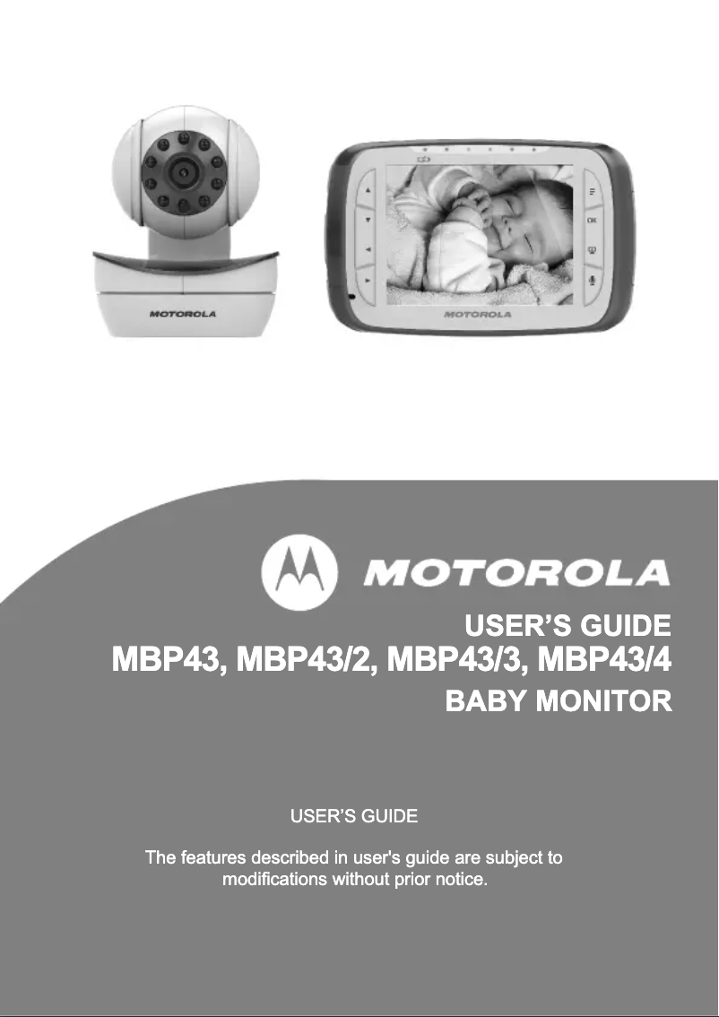 Página 1 del manual Manual de usuario Motorola MBP43-3