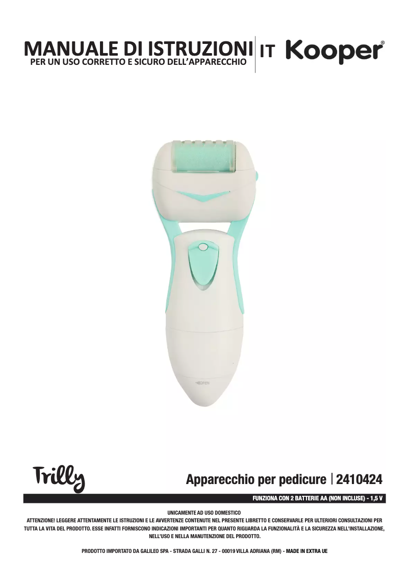 Página 1 del manual Manual de usuario Kooper 2410424