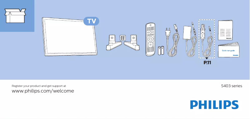 Imagen de la primera página del manual del dispositivo 22PFS5403