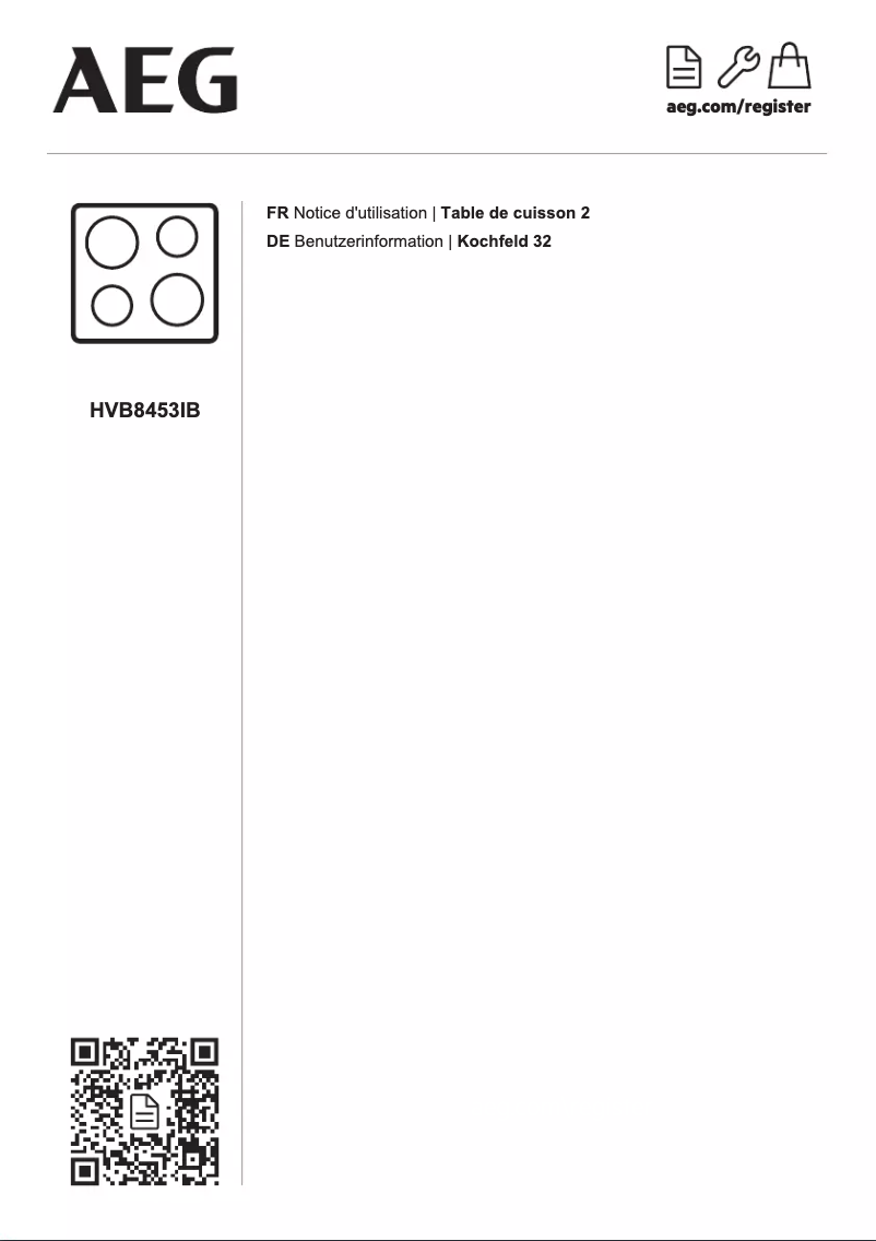 Imagen de la primera página del manual del dispositivo HVB8453IB