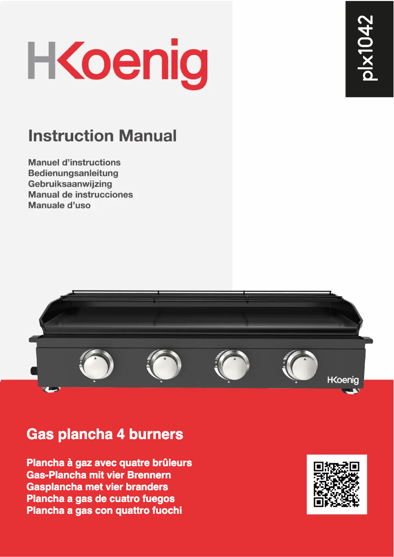 Página 1 del manual Manual de usuario H.Koenig PLX1042