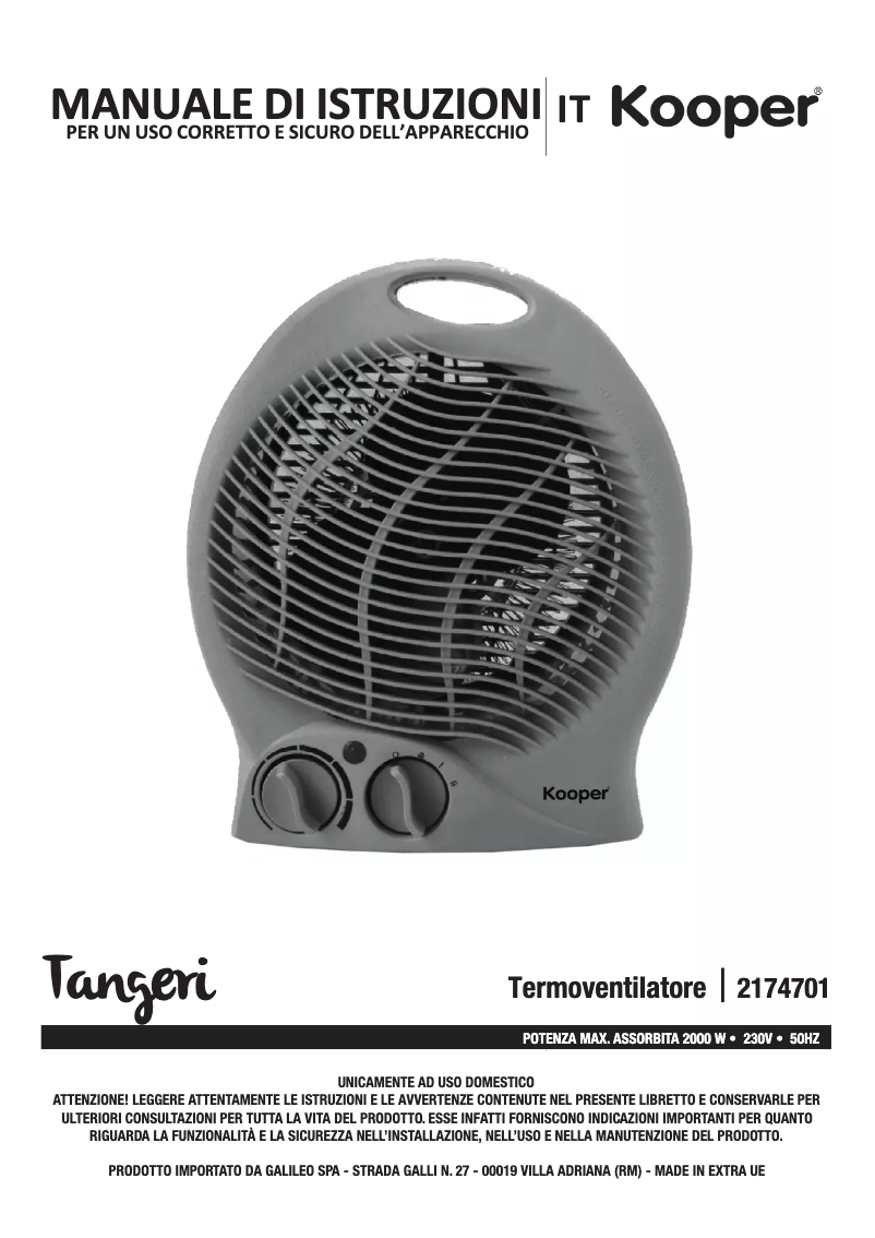 Imagen de la primera página del manual del dispositivo 2174701