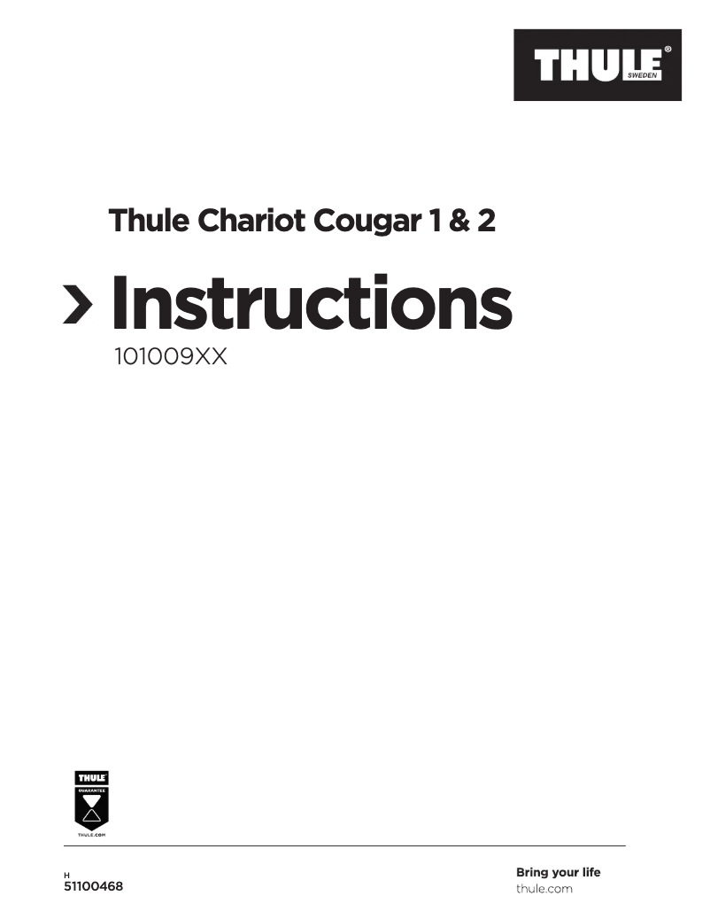 Página nº 1 - Manual de usuario Thule Chariot Cougar 2
