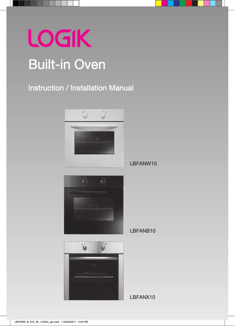 Imagen de la primera página del manual del dispositivo LBFANB10