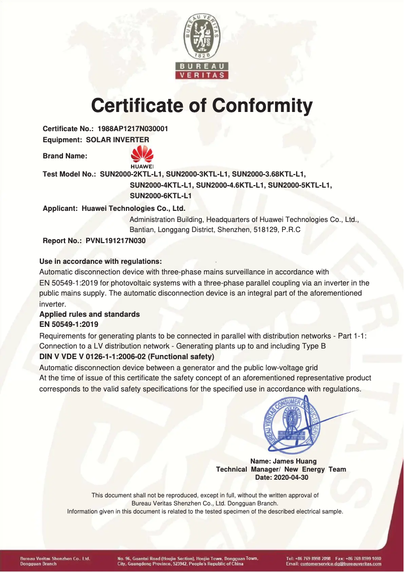 Página nº 1 - Guía de instalación Huawei SUN2000L 6KTL-L1