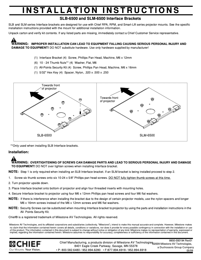 Imagen de la primera página del manual del dispositivo SLB6500