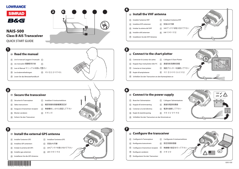 Imagen de la primera página del manual del dispositivo NAIS-500
