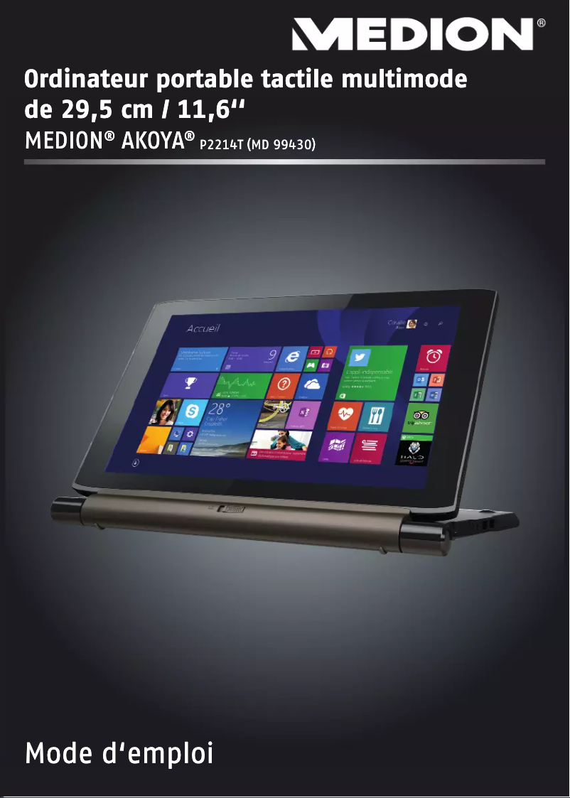 Página nº 1 - Manual de usuario Medion Akoya P2214T MD 99430