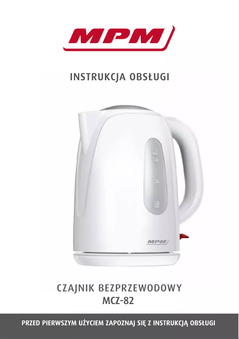 Imagen de la primera página del manual del dispositivo MCZ-82