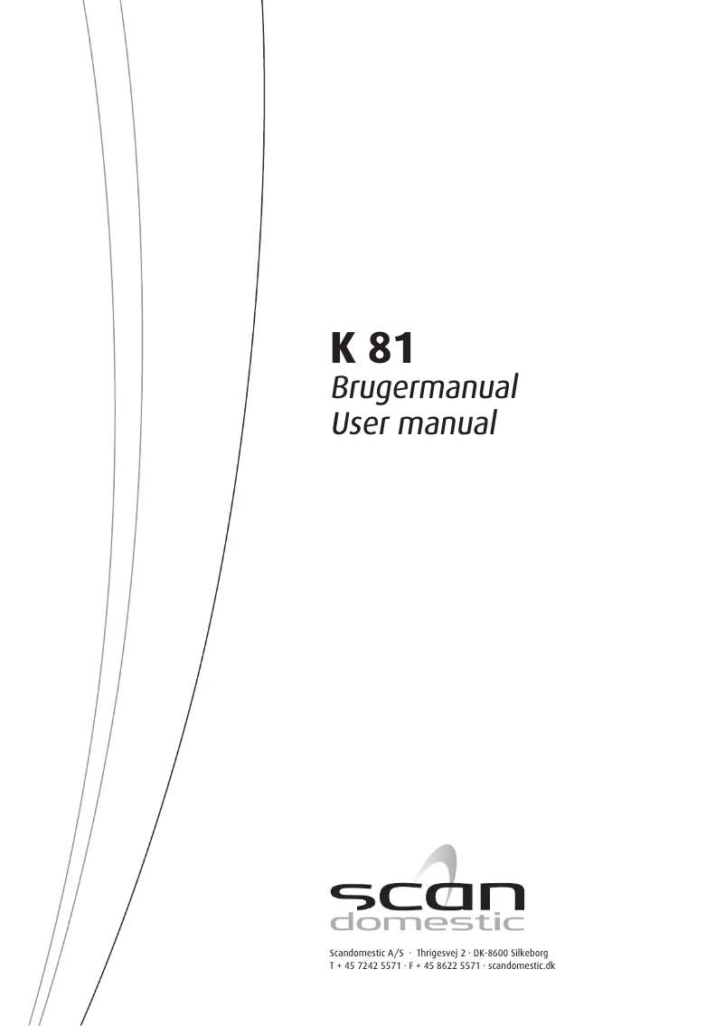 Imagen de la primera página del manual del dispositivo K 81