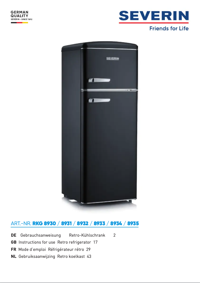 Imagen de la primera página del manual del dispositivo RKG 893