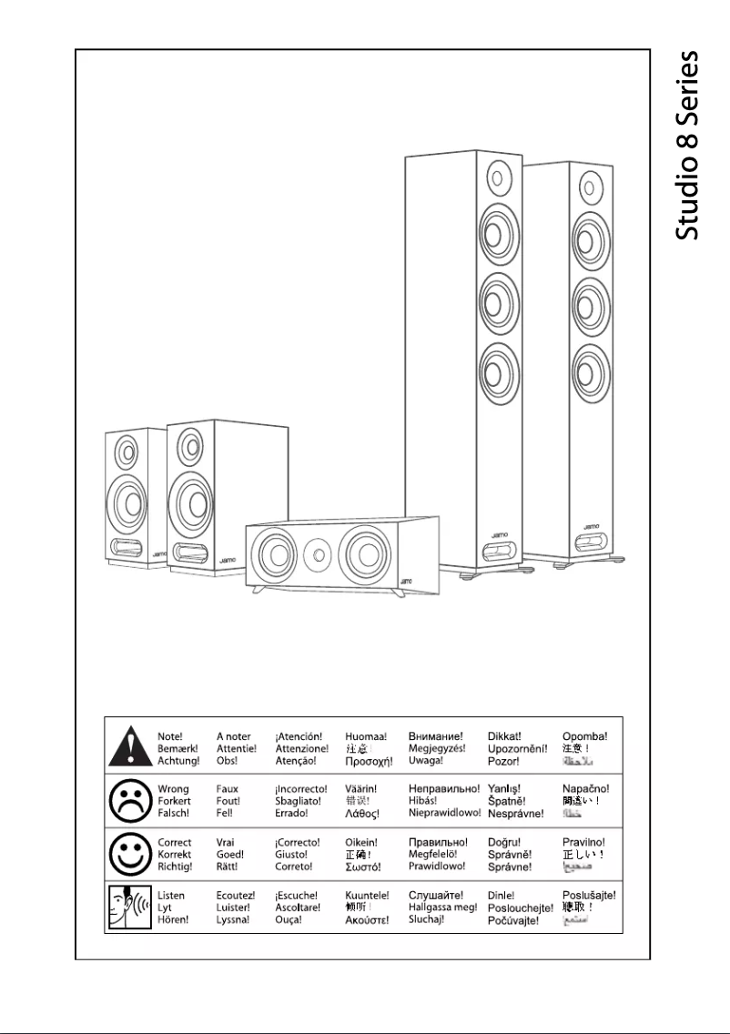 Página 1 del manual Manual de instrucciones Jamo S 83 CEN