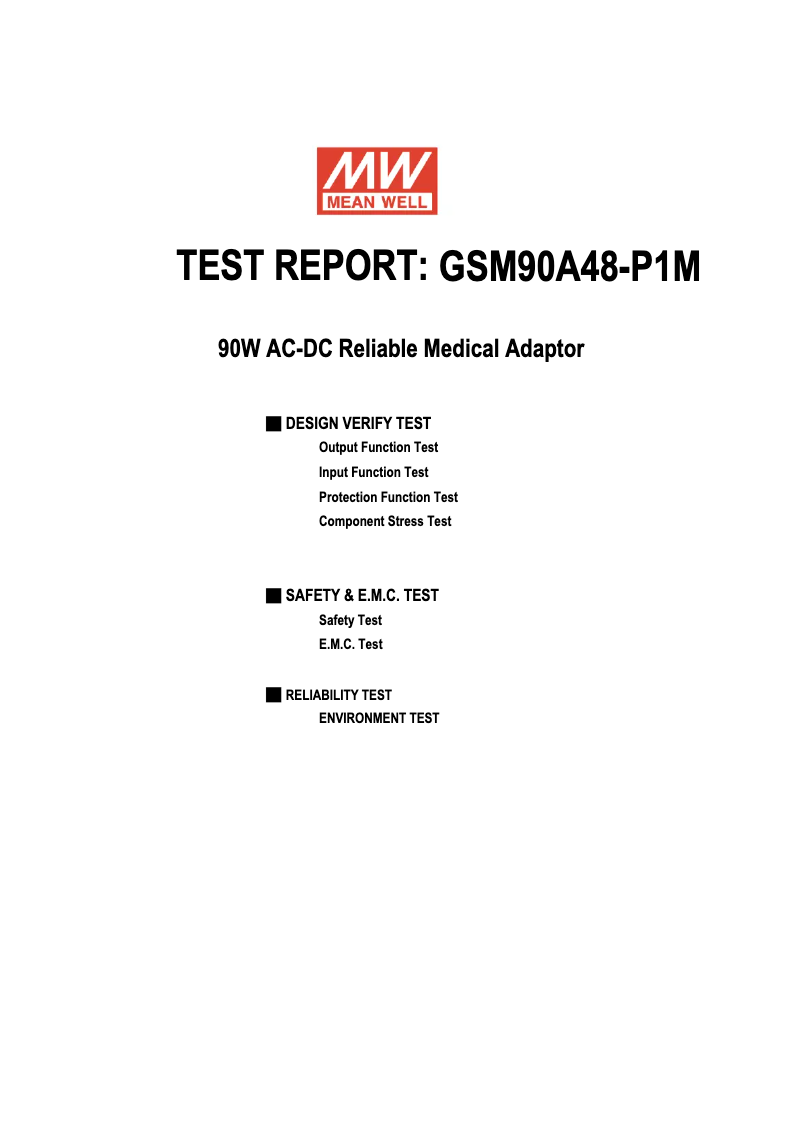 Página 1 del manual Ficha técnica Mean Well GSM90A48-P1M