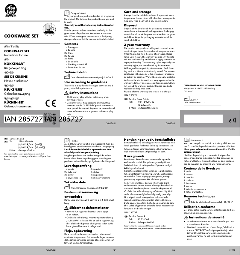 Imagen de la primera página del manual del dispositivo IAN 285727