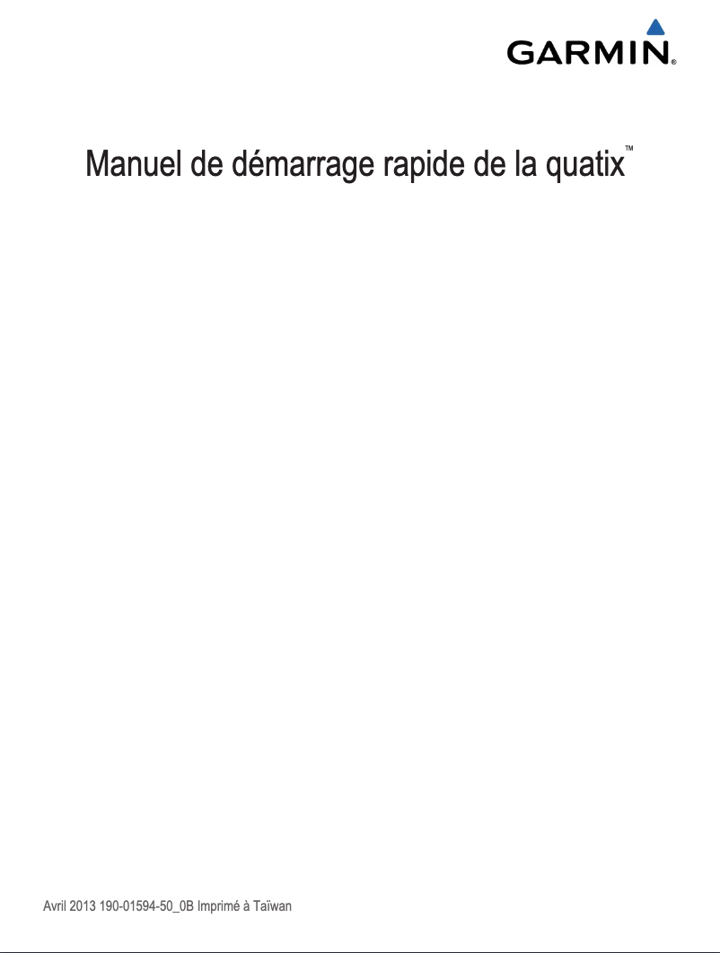 Página nº 1 - Manual de usuario Garmin Quatix