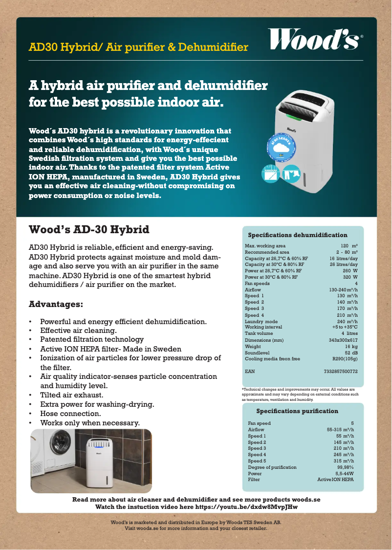 Imagen de la primera página del manual del dispositivo AD30G