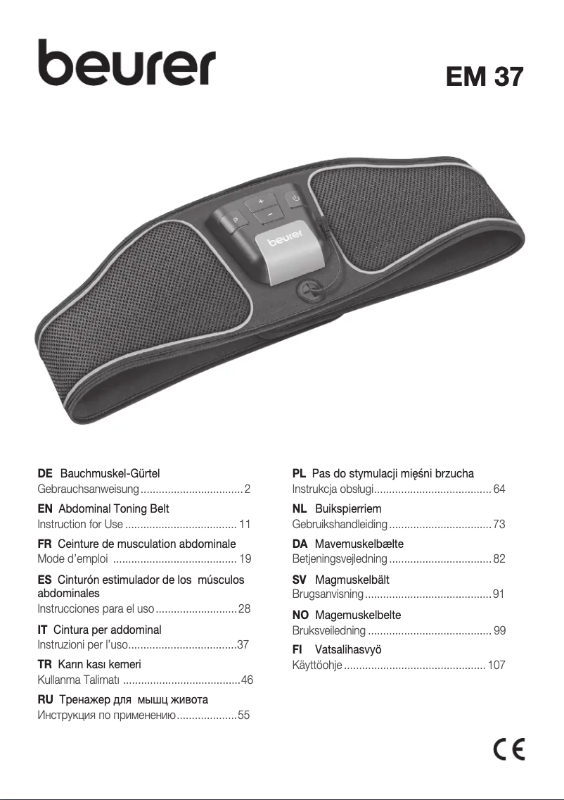 Imagen de la primera página del manual del dispositivo EM 37