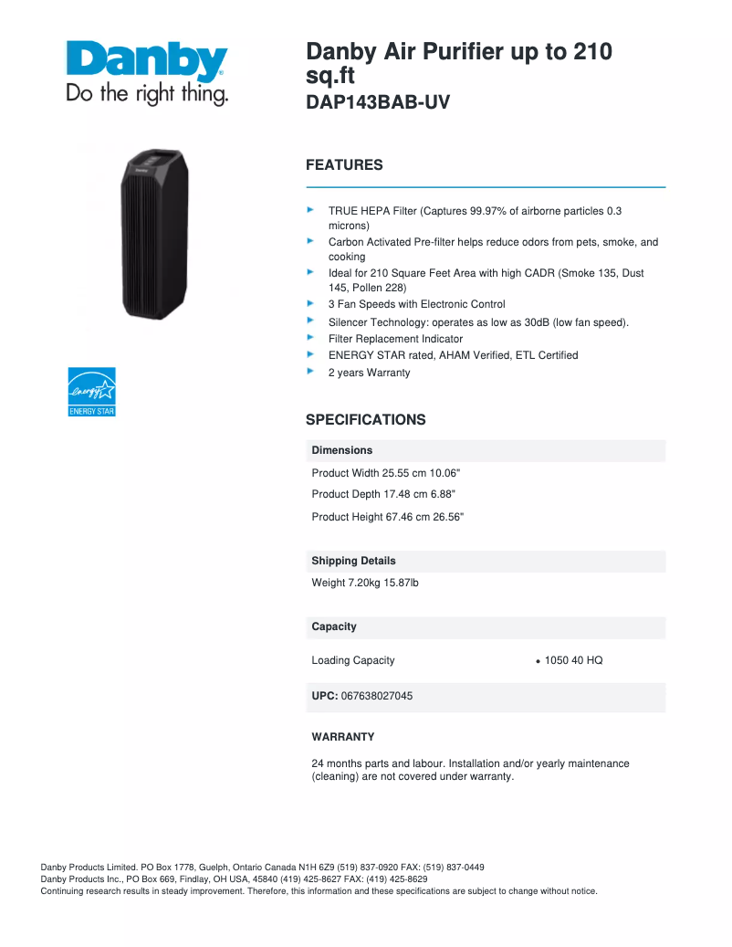 Imagen de la primera página del manual del dispositivo DAP143BAB-UV