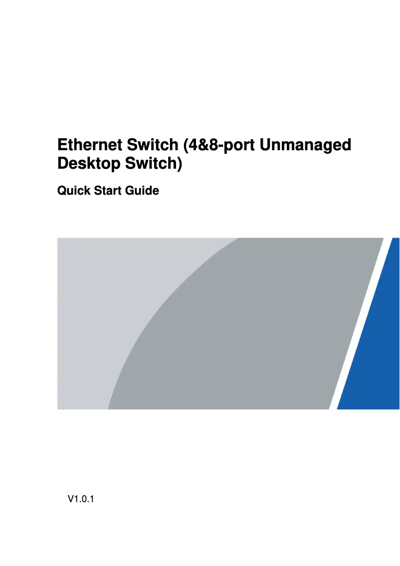 Imagen de la primera página del manual del dispositivo PFS3008-8ET-V2