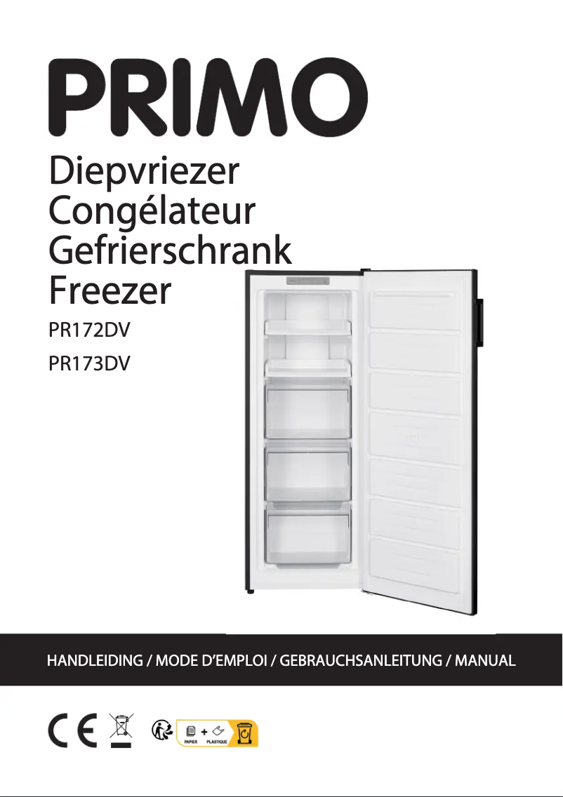 Imagen de la primera página del manual del dispositivo PR173DV