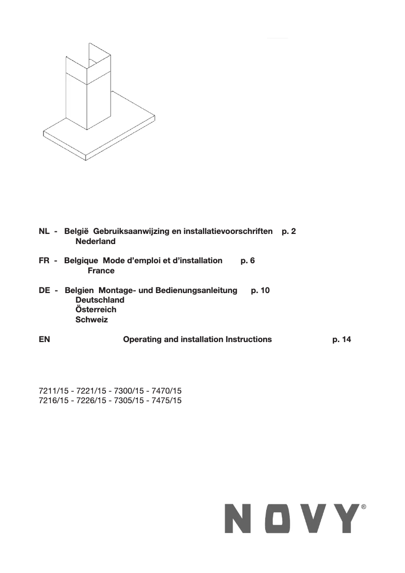 Imagen de la primera página del manual del dispositivo Pro'line 7221