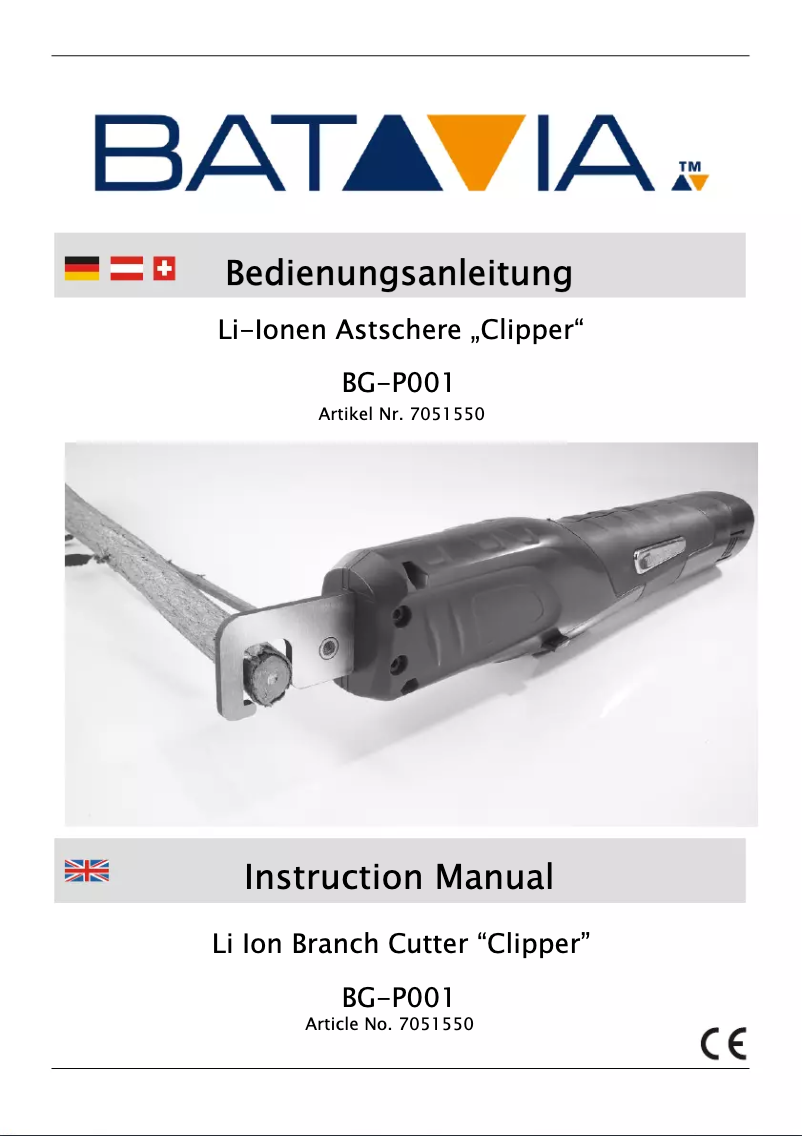 Página nº 1 - Manual de usuario Batavia BG-P001