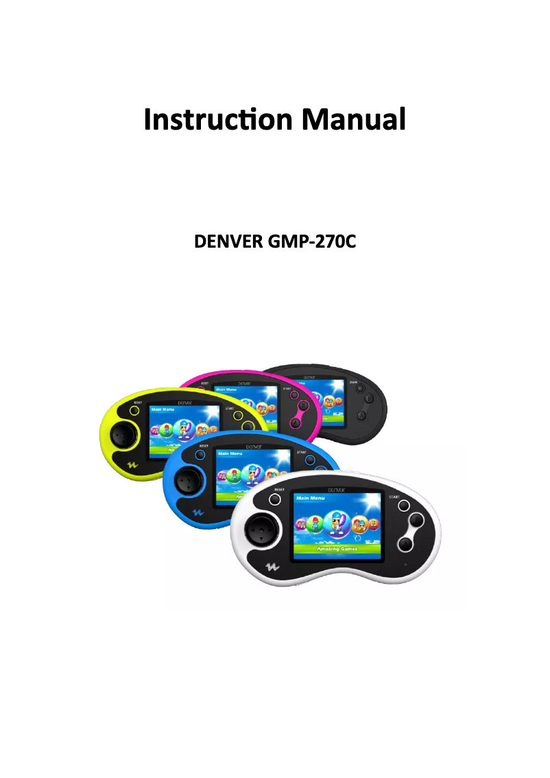 Imagen de la primera página del manual del dispositivo GMP-270