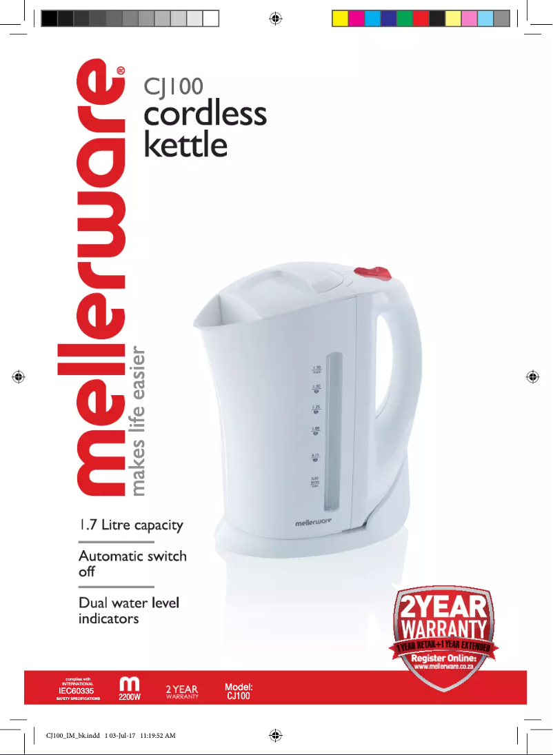 Imagen de la primera página del manual del dispositivo CJ100J