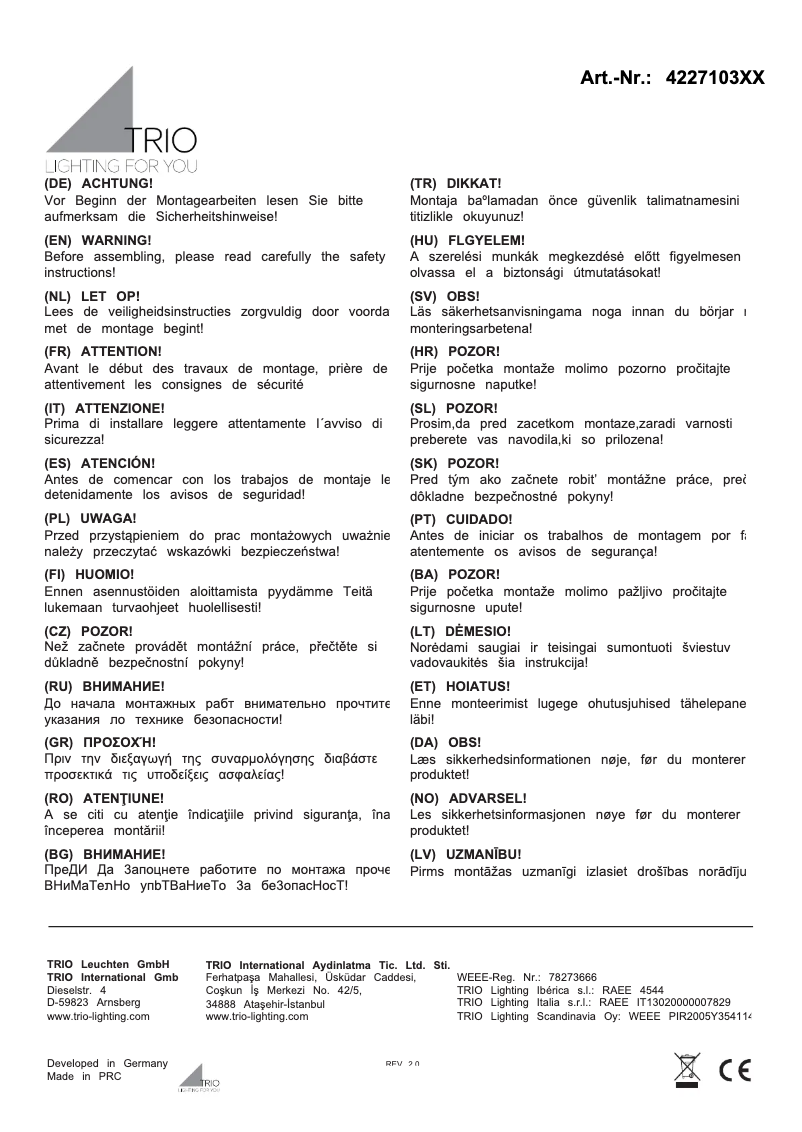 Imagen de la primera página del manual del dispositivo Quebec 422710307