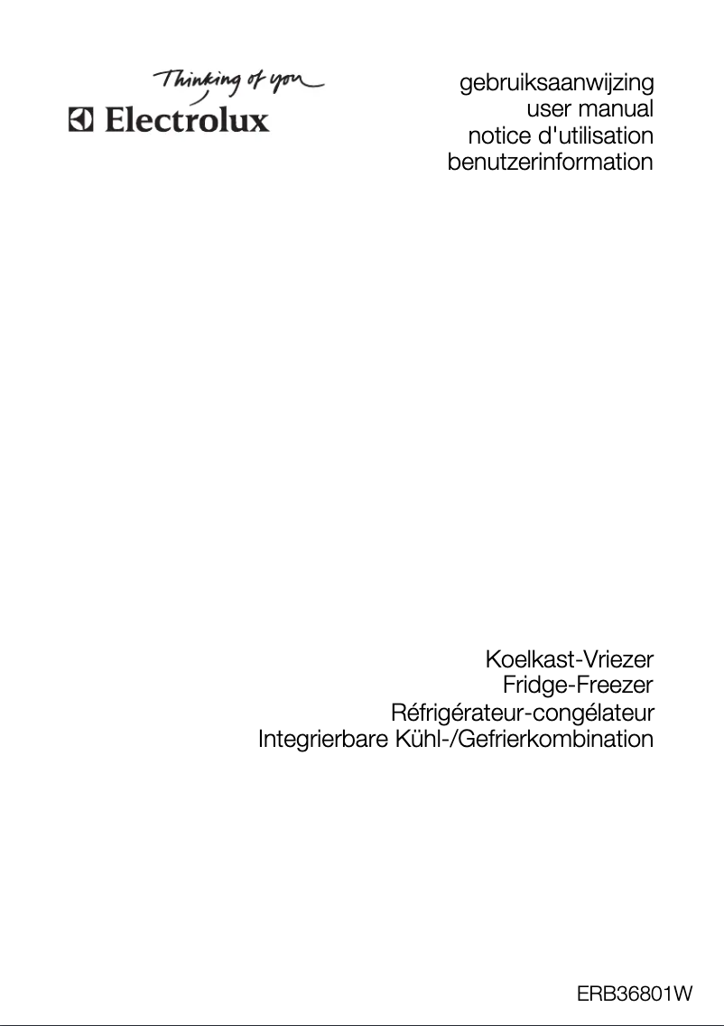 Página 1 del manual Manual de usuario Electrolux ERB 36801 W