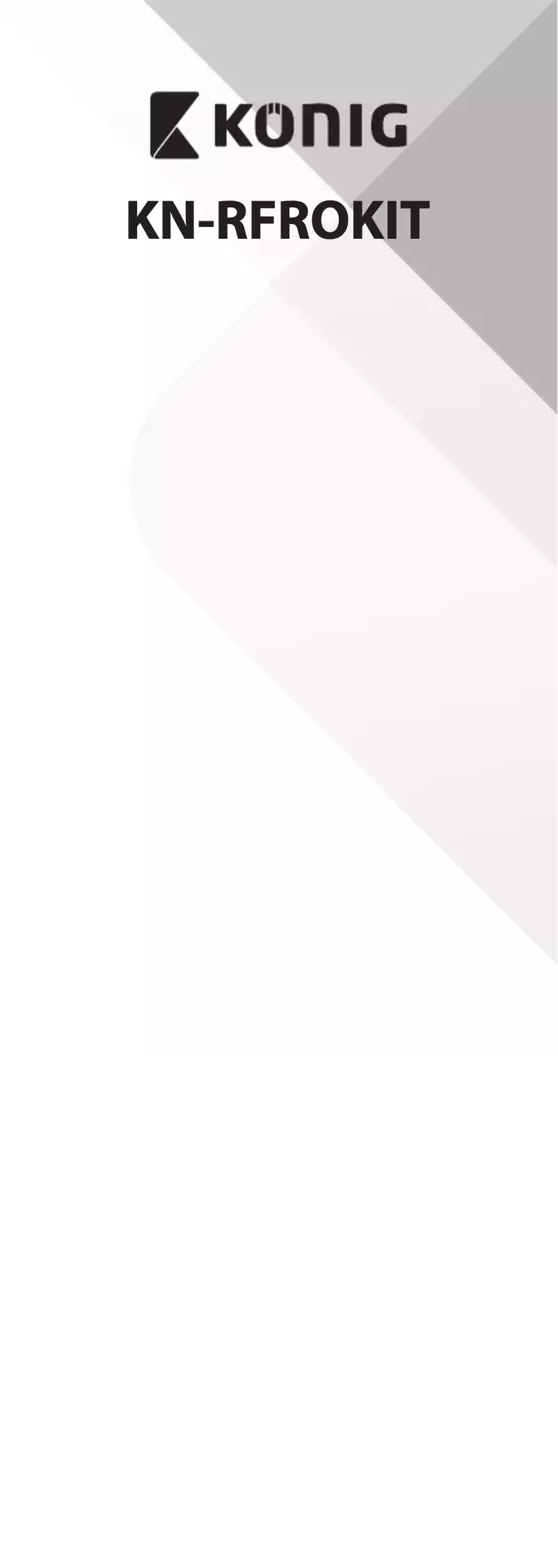 Imagen de la primera página del manual del dispositivo KN-RFRO KIT