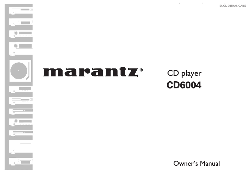 Página 1 del manual Manual de usuario Marantz CD6004SG