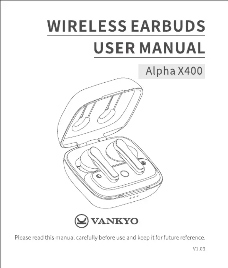 Imagen de la primera página del manual del dispositivo Alpha X400