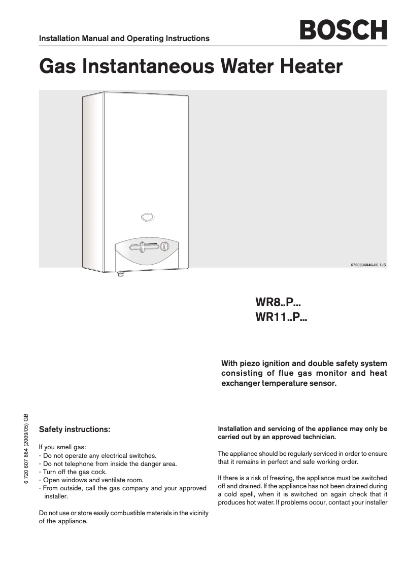 Página nº 1 - Manual de usuario Bosch WR11..P...