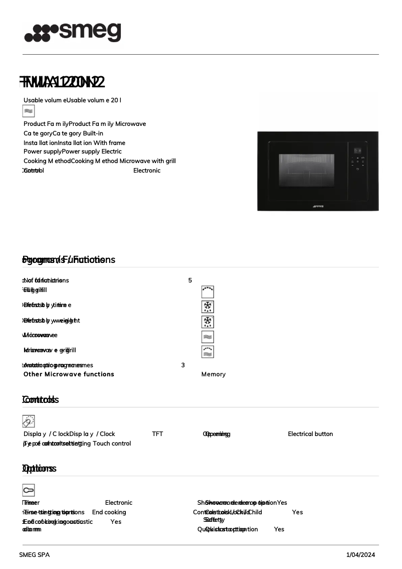 Imagen de la primera página del manual del dispositivo FMIA120N2