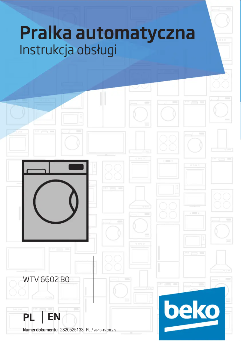 Página 1 del manual Manual de usuario Beko WTV 6602 B0