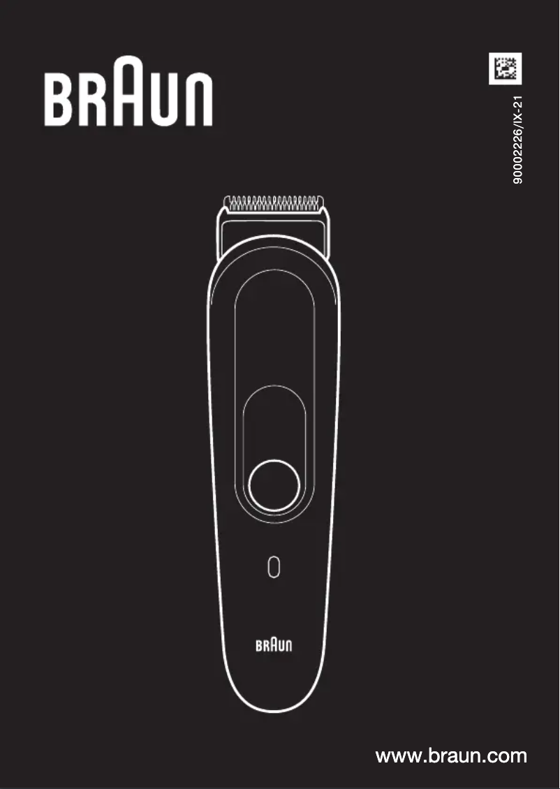 Imagen de la primera página del manual del dispositivo Multigroomer 5 MGK5355