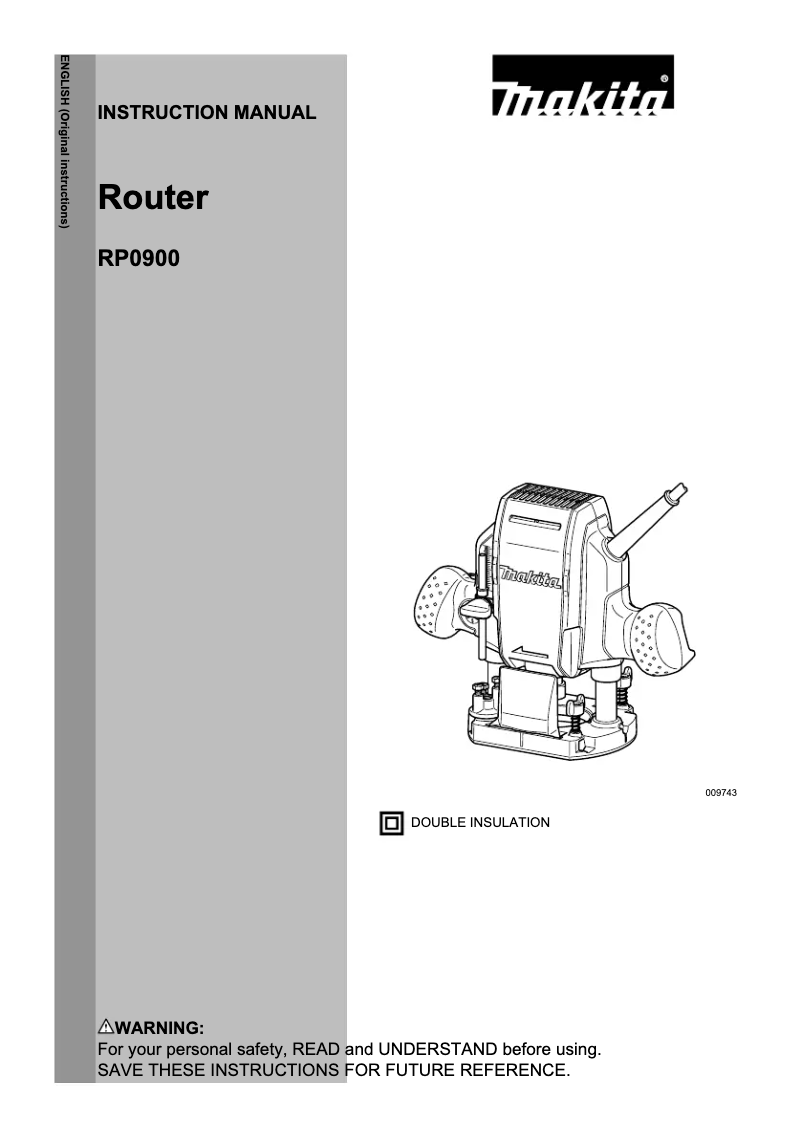 Imagen de la primera página del manual del dispositivo RP0900X