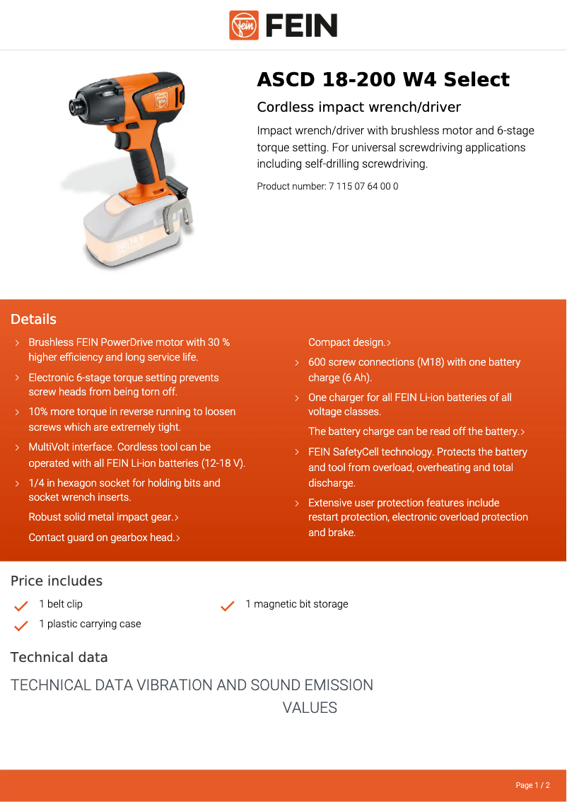 Imagen de la primera página del manual del dispositivo ASCD 18-200 W4 Select