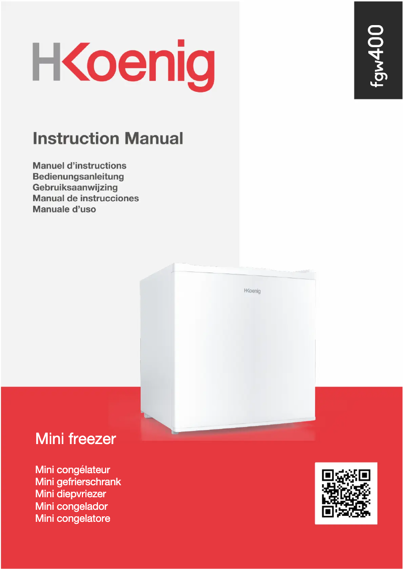 Página 1 del manual Manual de usuario H.Koenig FGW400