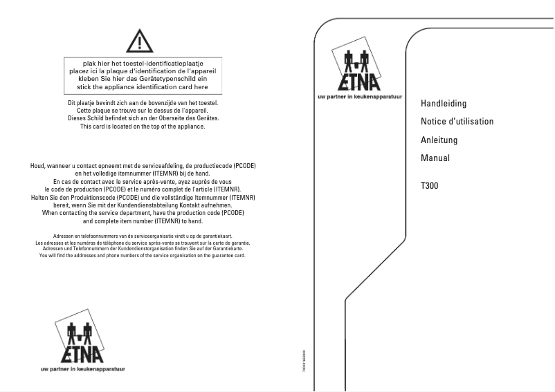 Imagen de la primera página del manual del dispositivo T300