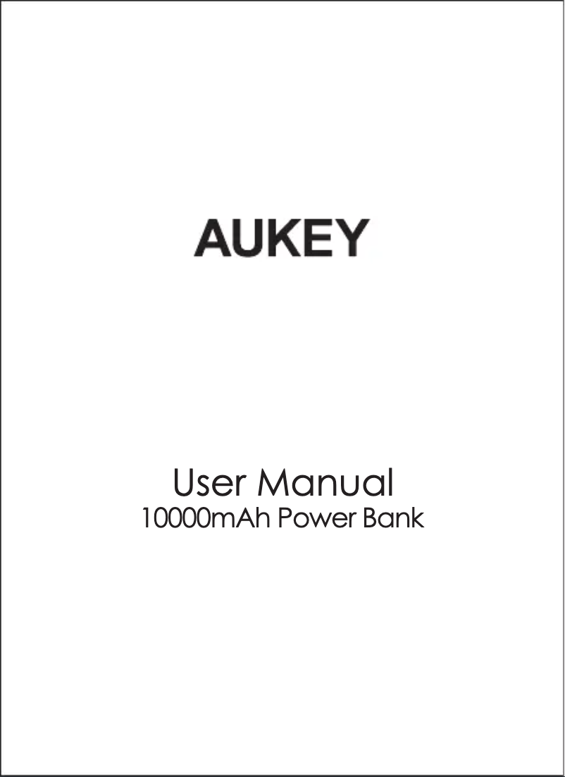 Página 1 del manual Manual de usuario Aukey PB-N64