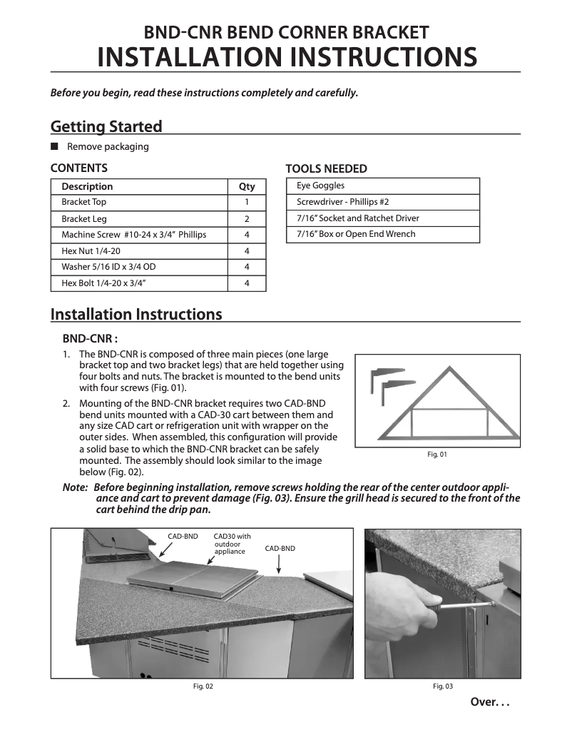 Imagen de la primera página del manual del dispositivo BND-CNR