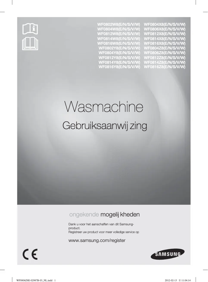 Imagen de la primera página del manual del dispositivo WF0806Z8W