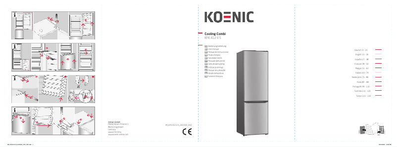 Imagen de la primera página del manual del dispositivo KFK 412 E S