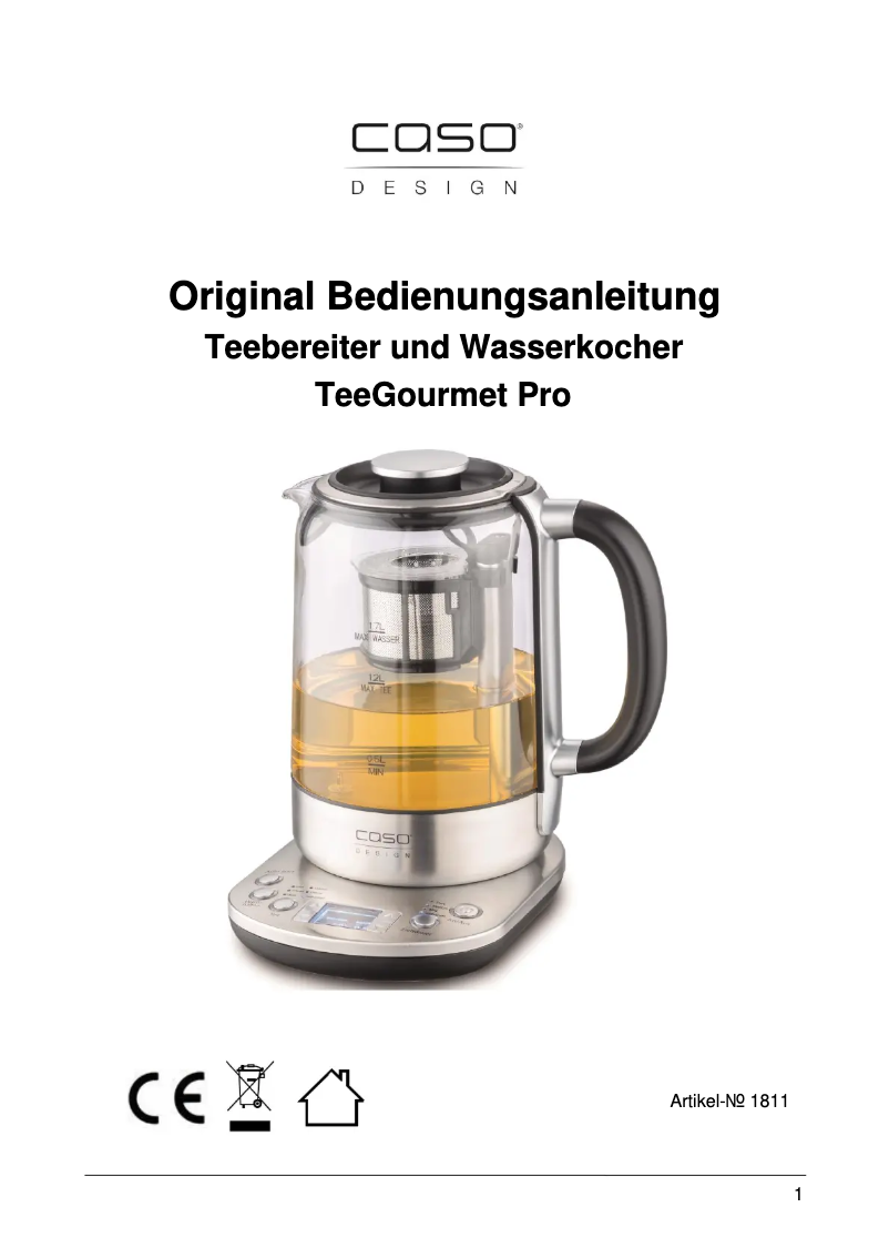 Página 1 del manual Manual de usuario Caso WK2500